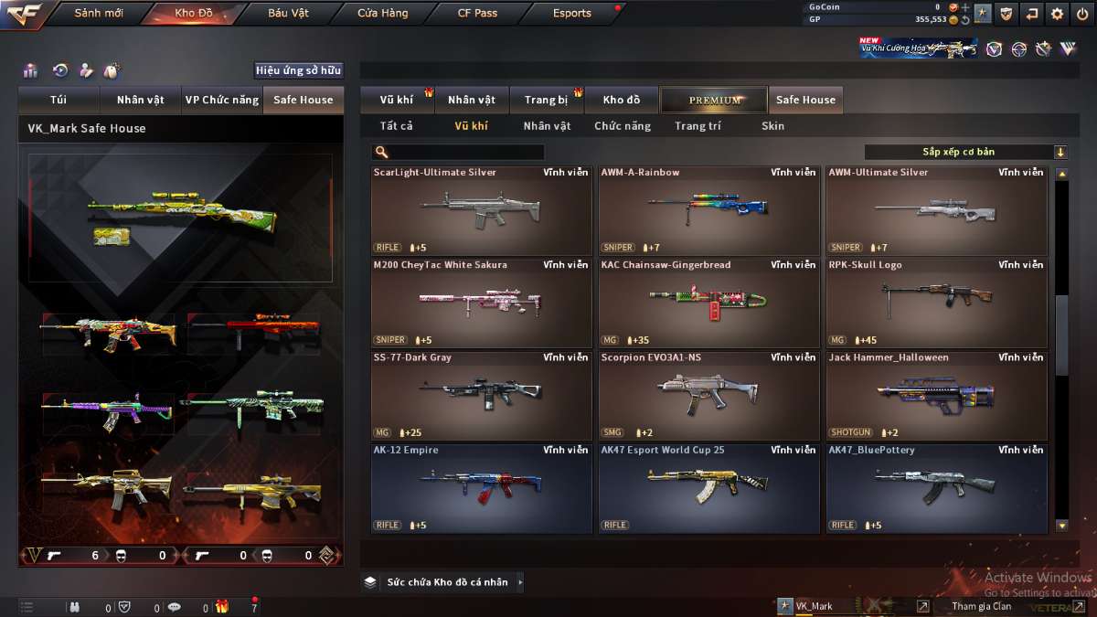 shop acc cf uy tin gia re